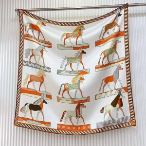 Alternative view of Hermes A Toute Allure Scarf 90 100% H004237S 06