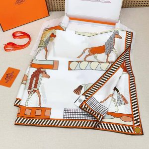 Hermes A Toute Allure Scarf 90 100% H004237S 06 - Image 20