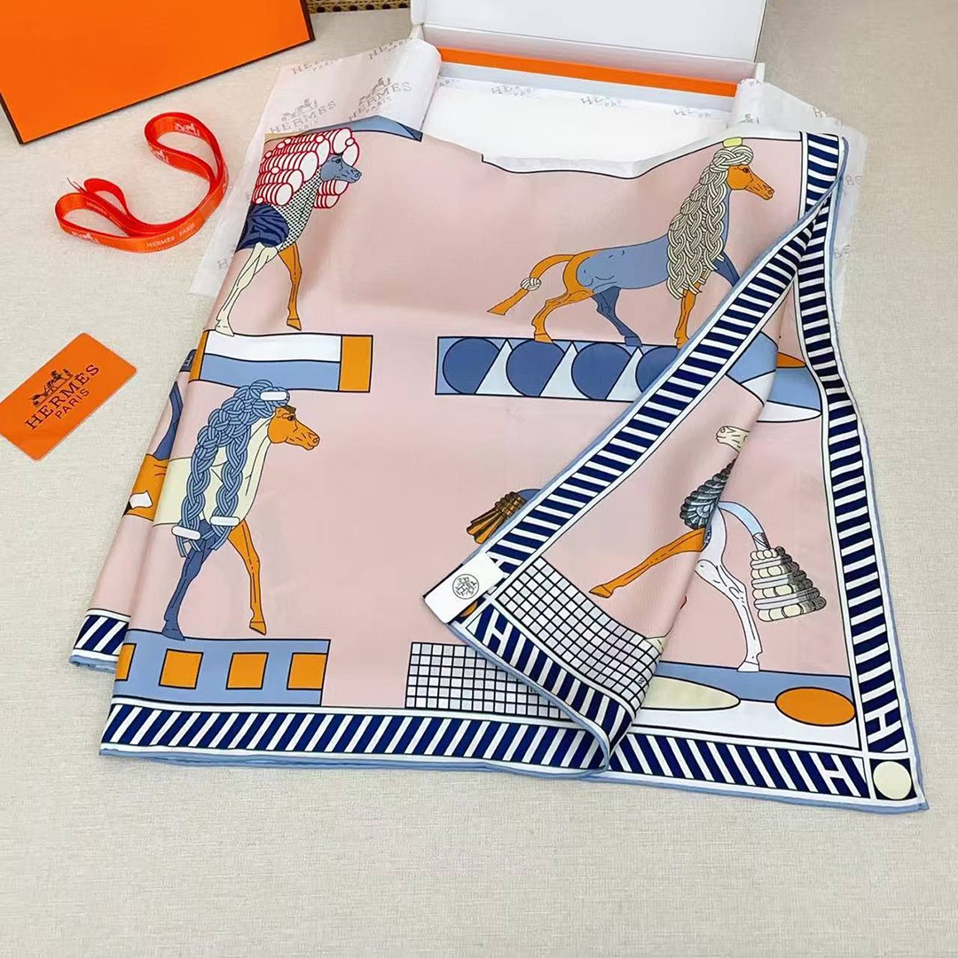 Hermes A Toute Allure Scarf 90 100% H004237S 06 - Image 17