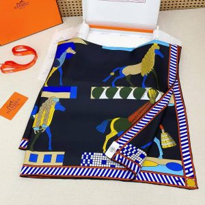 Hermes A Toute Allure Scarf 90 100% H004237S 06 - Image 5