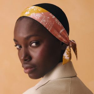 Alternative view of Hermes A l'Ombre des Boulevards Twilly 100% Silk H062910S 05