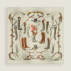 Hermes A propos de Bottes Forever Scarf 90 100% Silk H001371S 01