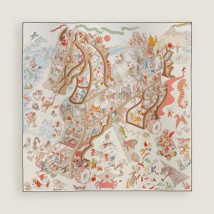 Hermes Academia Hippica Scarf 90 100% Silk H004281S 03