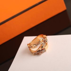 Hermes Alchimie Hermes Ring Rose Gold H110012B 00050 - Image 9