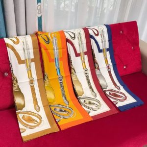 Hermes Attelage en Arbalete Forever Scarf 90 100% Silk H001554S 04 - Image 3