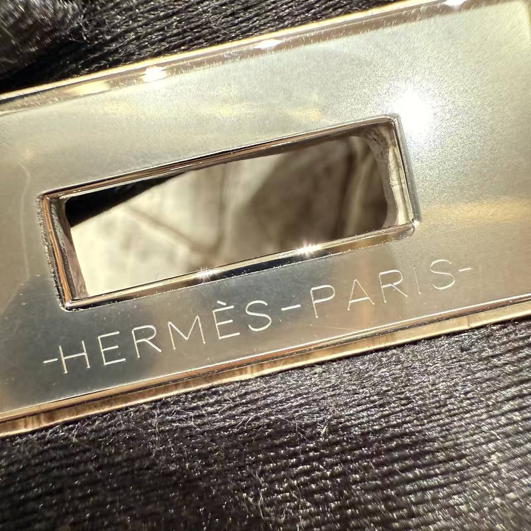 Hermes Birkin 30 Bag Himalaya Handmade In Niloticus Leather From Nile Silver Hardware - Image 6