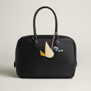 Hermes Birdy Charm Vanille - Jaune Ambre - Noir - Bleu Saphir - Bleu Glacier - Etoupe H083886CKAG - Image 9
