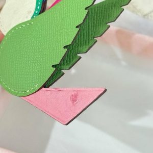 Hermes Birdy Charm Vert Criquet - Rose Bubble Gum - Naturel - Menthe - Bleu De France - Framboise H083884CKAB - Image 3