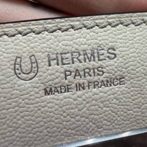 Hermes Birkin 30 Bag Handmade In Togo Calfskin Leather Silver Hardware 10 Craie 80 Gris Perle - Image 5