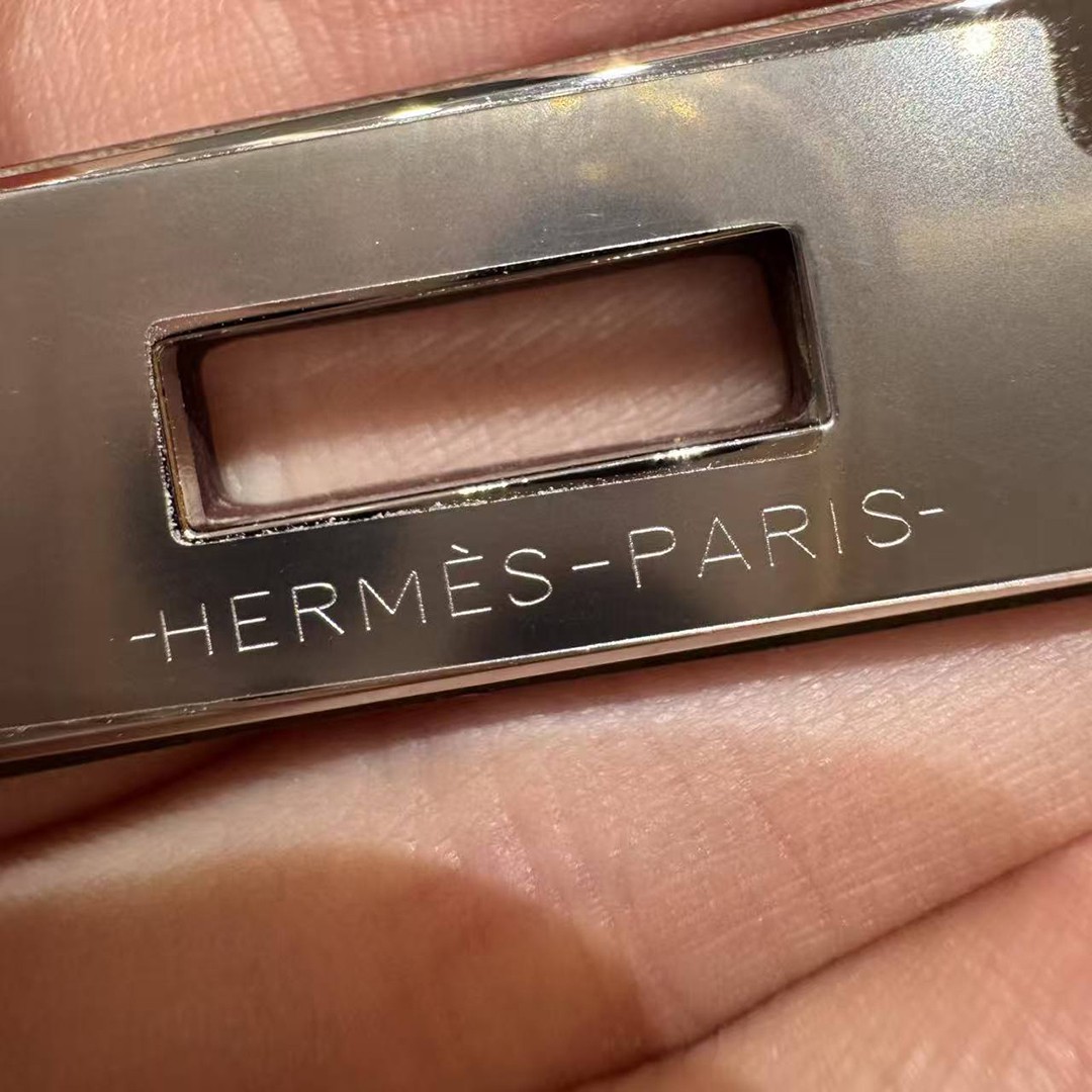 Hermes Birkin 30 Bag Handmade In Epsom Retourne Calfskin Leather Silver Hardware 18 Etoupe - Image 15