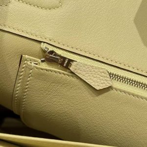Hermes Birkin 30 Bag Handmade In Togo Calfskin Leather Gold Hardware 1Z Jaune Poussin - Image 5