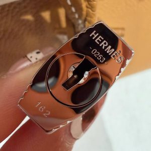 Hermes Birkin 30 Bag Handmade In Togo Calfskin Leather Silver Hardware 21 Natural Sable - Image 6