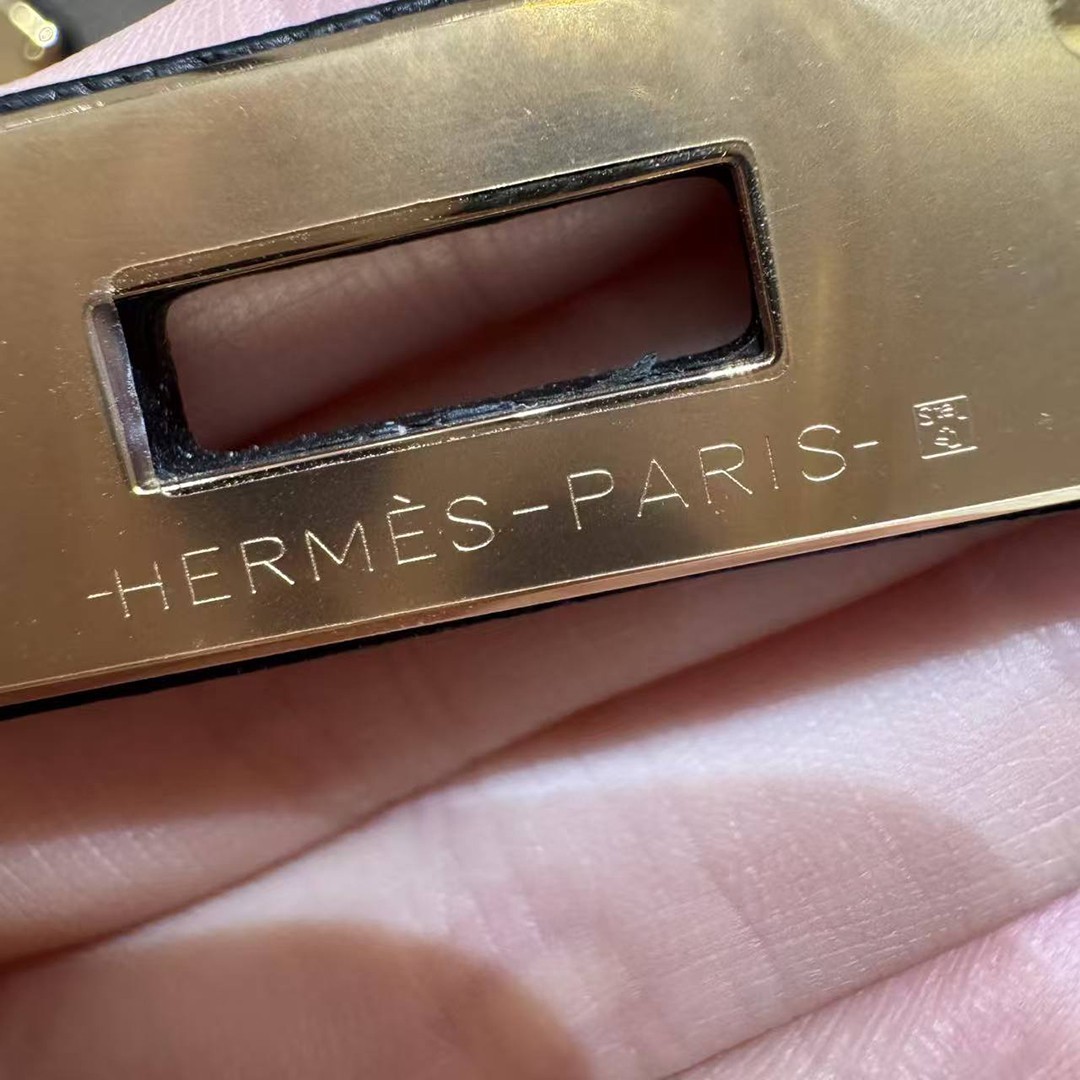 Hermes Birkin 30 Bag Handmade In Togo Calfskin Leather Gold Hardware 81 Gris Tourterelle 89 Noir - Image 13