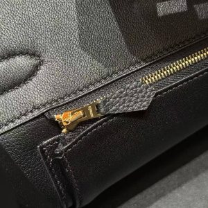 Hermes Birkin 30 Bag Handmade In Togo Calfskin Leather Gold Hardware 81 Gris Tourterelle 89 Noir - Image 7