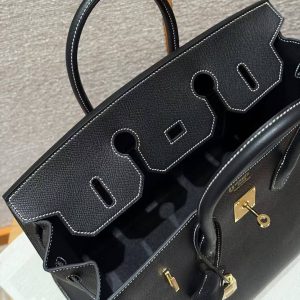 Hermes Birkin 30 Bag Handmade In Epsom Calfskin Leather Gold Hardware 89 Nior - Image 10