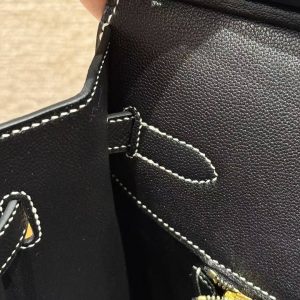 Hermes Birkin 30 Bag Handmade In Epsom Calfskin Leather Gold Hardware 89 Nior - Image 4