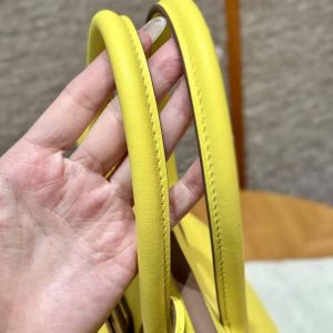 Hermes Birkin 30 Bag Handmade In Swift Calfskin Leather Gold Hardware 9R Lime - Image 13