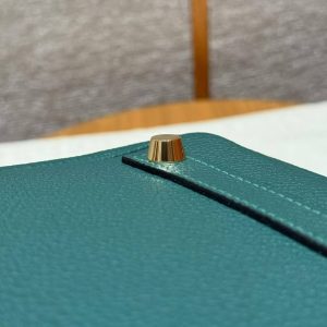 Hermes Birkin 30 Bag Handmade In Togo Calfskin Leather Gold Hardware Z6 Malachite - Image 3