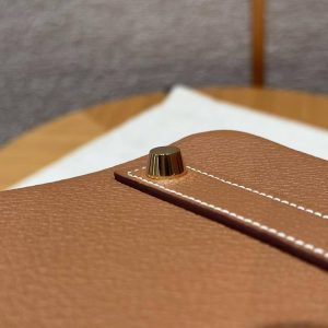 Hermes Birkin 40 Bag Handmade In Togo Calfskin Leather Gold Hardware 37 Gold - Image 4