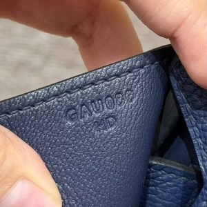 Hermes Birkin 40 Bag Handmade In Togo Calfskin Leather Silver Hardware 73 Blue Saphir - Image 12