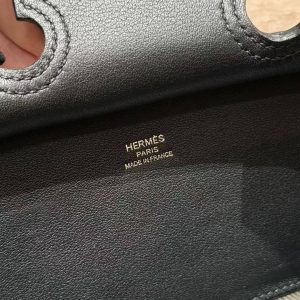 Hermes Birkin Cargo 25 Bag Handmade In Swift Calfskin Leather And Canvas Silver Hardware Ecru Noir - Image 14