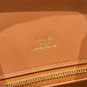 Hermes Birkin Grizzly 25 Bag Handmade In Swift Calfskin Leather And Grizzly Gold Hardware 37 Gold - Image 14