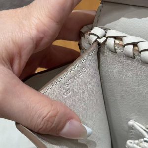 Hermes Birkin Picnic 25 Bag Handmade In Swift Calfskin Leather Silver Hardware 8L Beton - Image 7