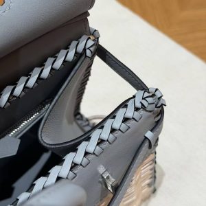 Hermes Birkin Picnic 25 Bag Handmade In Swift Leather Silver Hardware 8U Blue Glacier - Image 7