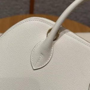 Hermes Bolide 1923 25 Bag Handmade In Epsom Calfskin Leather Gold Hardware 10 Craie - Image 7
