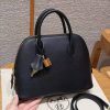 Hermes Bolide 1923 25 Bag Handmade In Evercolor Calfskin Leather Gold Hardware 89 Noir