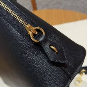 Hermes Bolide 1923 25 Bag Handmade In Evercolor Calfskin Leather Gold Hardware 89 Noir - Image 5