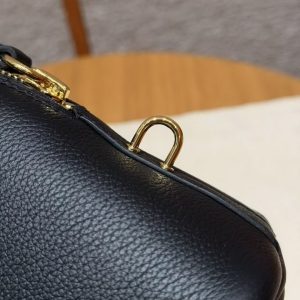 Hermes Bolide 1923 25 Bag Handmade In Evercolor Calfskin Leather Gold Hardware 89 Noir - Image 4