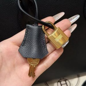 Hermes Bolide 1923 25 Bag Handmade In Evercolor Calfskin Leather Gold Hardware 89 Noir - Image 3