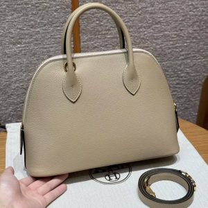 Alternative view of Hermes Bolide 1923 25 Bag Handmade In Evercolor Calfskin Leather Gold Hardware S2 Trench