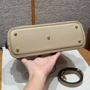 Hermes Bolide 1923 25 Bag Handmade In Evercolor Calfskin Leather Gold Hardware S2 Trench - Image 12