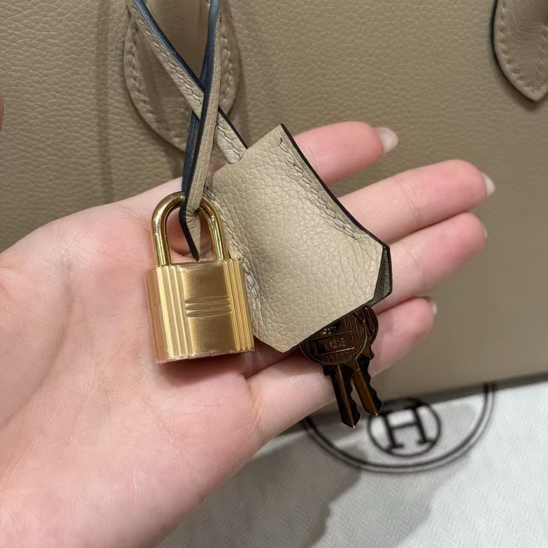 Hermes Bolide 1923 25 Bag Handmade In Evercolor Calfskin Leather Gold Hardware S2 Trench - Image 3