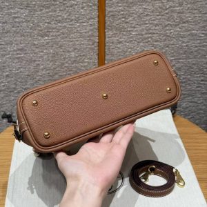 Hermes Bolide 1923 25 Bag Handmade In Togo Calfskin Leather Gold Hardware 37 Gold - Image 13