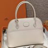 Hermes Bolide 27 Bag Handmade In Epsom Calfskin Leather Gold Hardware 10 Craie
