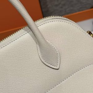 Hermes Bolide 27 Bag Handmade In Epsom Calfskin Leather Gold Hardware 10 Craie - Image 4