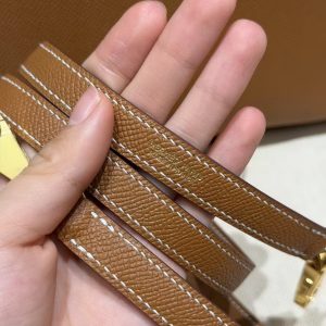 Hermes Bolide 27 Bag Handmade In Epsom Calfskin Leather Gold Hardware 37 Gold - Image 3
