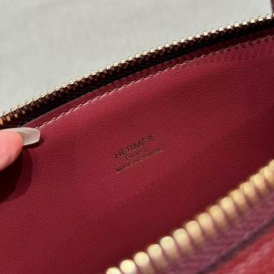 Hermes Bolide 27 Bag Handmade In Epsom Calfskin Leather Gold Hardware 55 Rouge H - Image 12