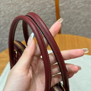 Hermes Bolide 27 Bag Handmade In Epsom Calfskin Leather Gold Hardware 55 Rouge H - Image 11