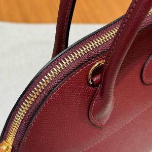 Hermes Bolide 27 Bag Handmade In Epsom Calfskin Leather Gold Hardware 55 Rouge H - Image 4
