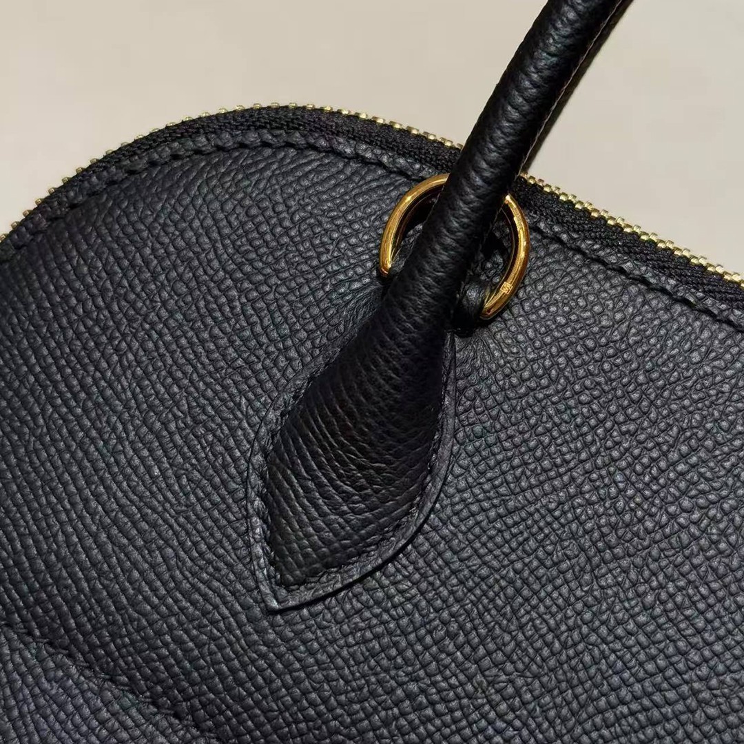 Hermes Bolide 27 Bag Handmade In Epsom Calfskin Leather Gold Hardware 89 Noir - Image 13
