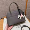 Hermes Bolide 27 Bag Handmade In Epsom Calfskin Leather Gold Hardware 8F Gris Etain