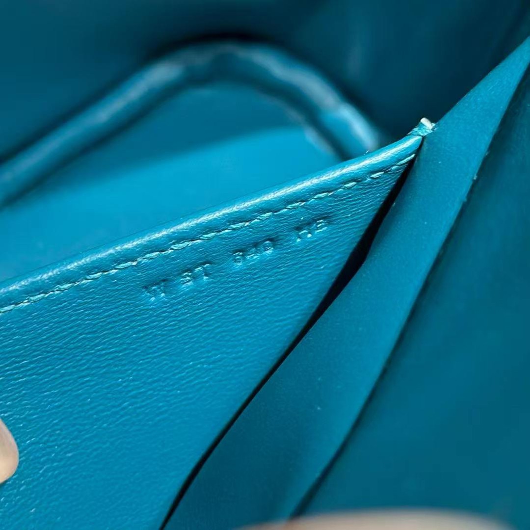 Hermes Bolide 27 Bag Handmade In Epsom Calfskin Leather Gold Hardware W0 Vert Bosphore - Image 5