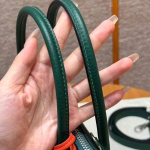 Hermes Bolide 27 Bag Handmade In Taurillon Clemence Calfskin Leather Silver Hardware z6 Malachite - Image 8