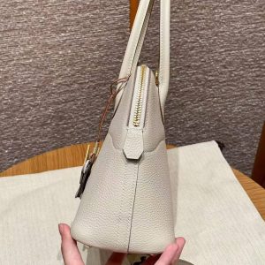 Hermes Bolide 27 Bag Handmade In Togo Calfskin Leather Gold Hardware 10 Craie - Image 10
