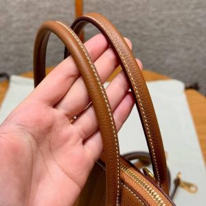 Hermes Bolide 27 Bag Handmade In Togo Calfskin Leather Gold Hardware 37 Gold - Image 10