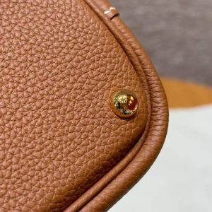 Hermes Bolide 27 Bag Handmade In Togo Calfskin Leather Gold Hardware 37 Gold - Image 7